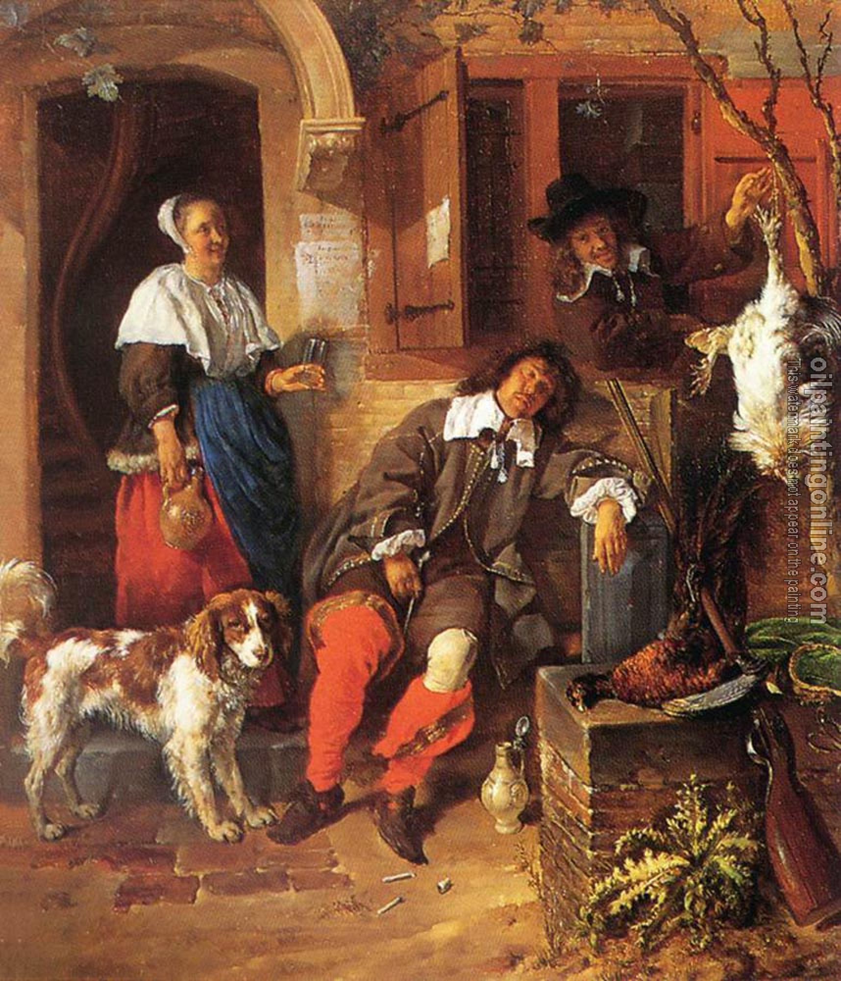 Metsu, Gabriel - The Sleeping Sportsman